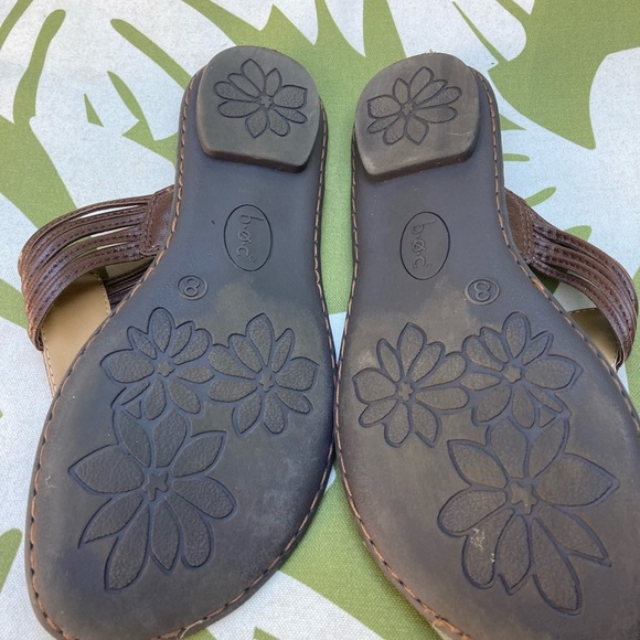 BOC Toe Prong Leather Strapped Newport Sandals Sz 8 Excellent Condition Brown - Picture 3 of 4